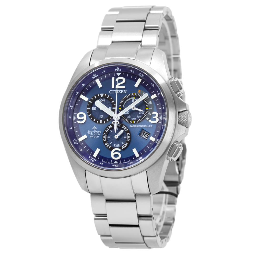 Citizen Men s CB5930 82L Super Titanium Chrono Blue Dial