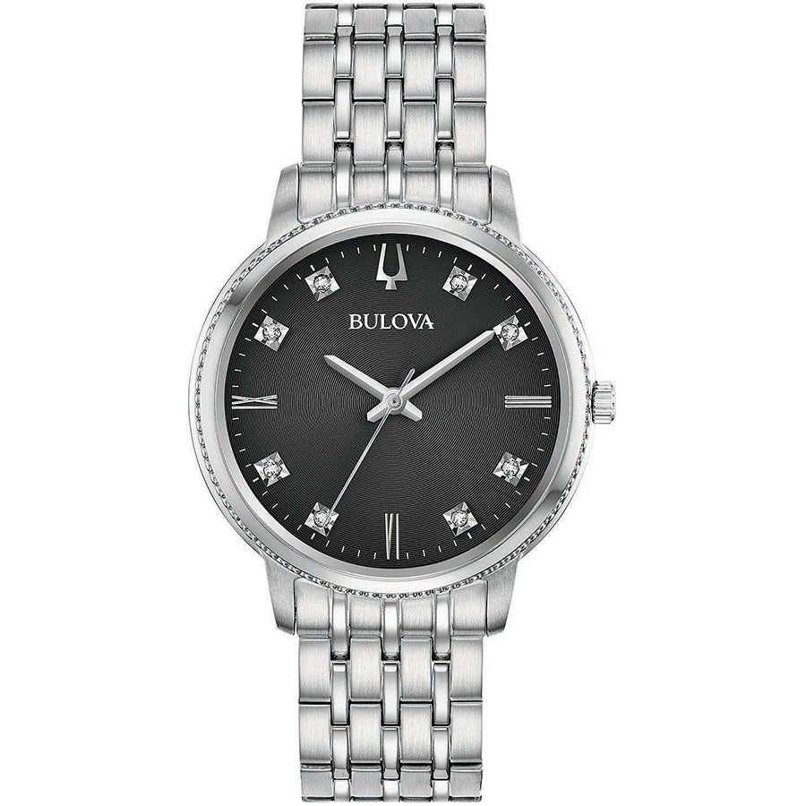 Bulova diamond outlet dial ladies watch