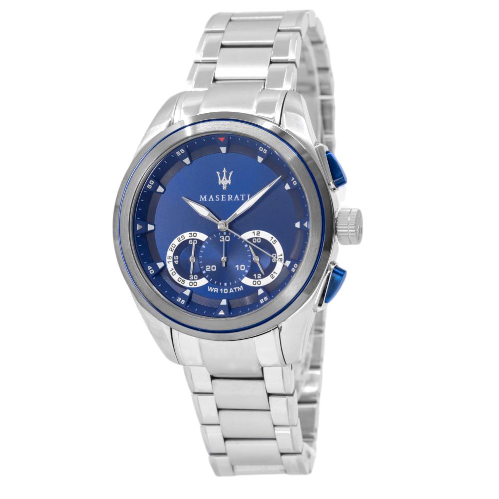 Men\'s Blue Dial Maserati Watch R8873612014 Traguardo