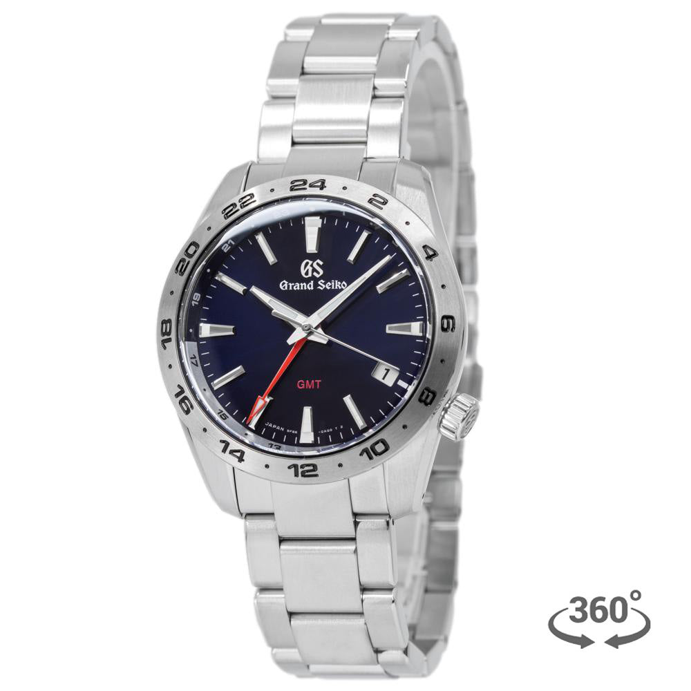 Seiko men's quartz sales blue dial watch