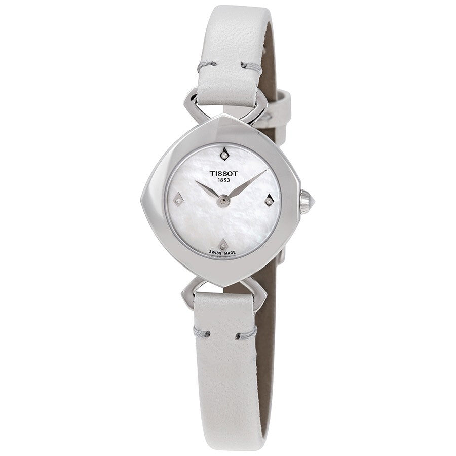 Tissot mother of pearl ladies watch with discount diamonds