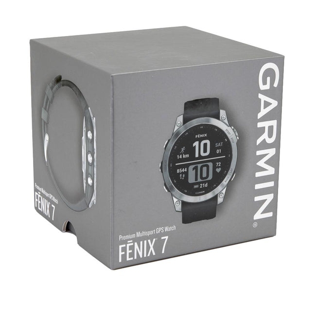 Garmin 010-02540-01 Fenix 7 Silver Graphite Strap Watch