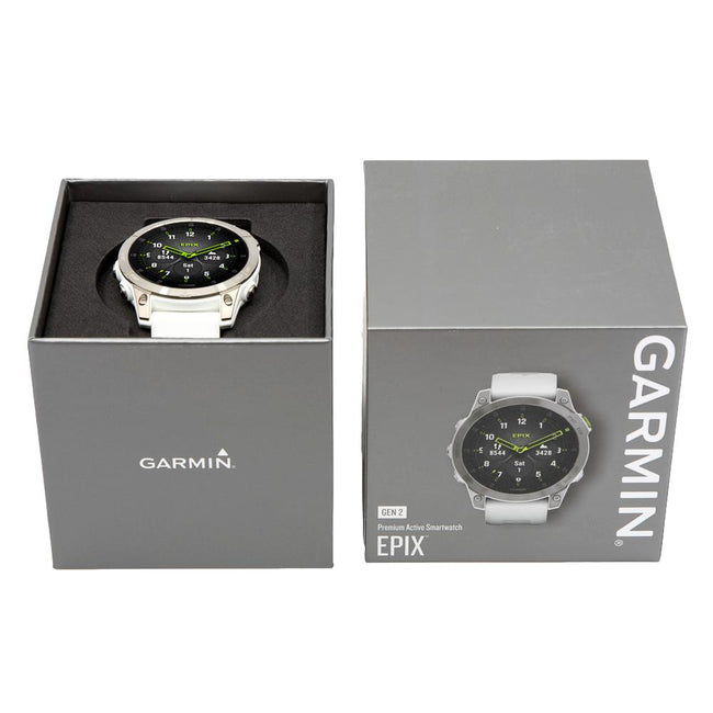 Garmin 010-02582-21 epix™ Sapphire - White Titanium