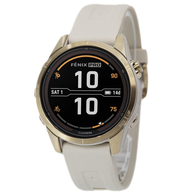 Garmin 010-02776-15 Fenix 7S Pro Sand – Sapphire Solar Ed