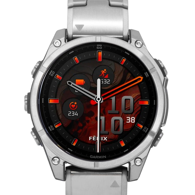 Garmin 010-02904-40 Fenix 8-47mm Amoled Titanium+extra strap