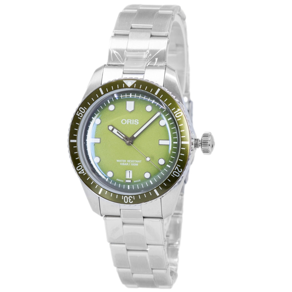 Oris 01 733 7707 4057-07 8 20 18 Divers 65 Green Dial Auto