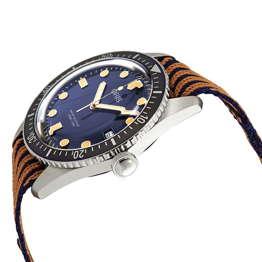 Oris 01 733 7720 4035-07 5 21 13 Divers 65 Blaues Zifferblatt Uhr