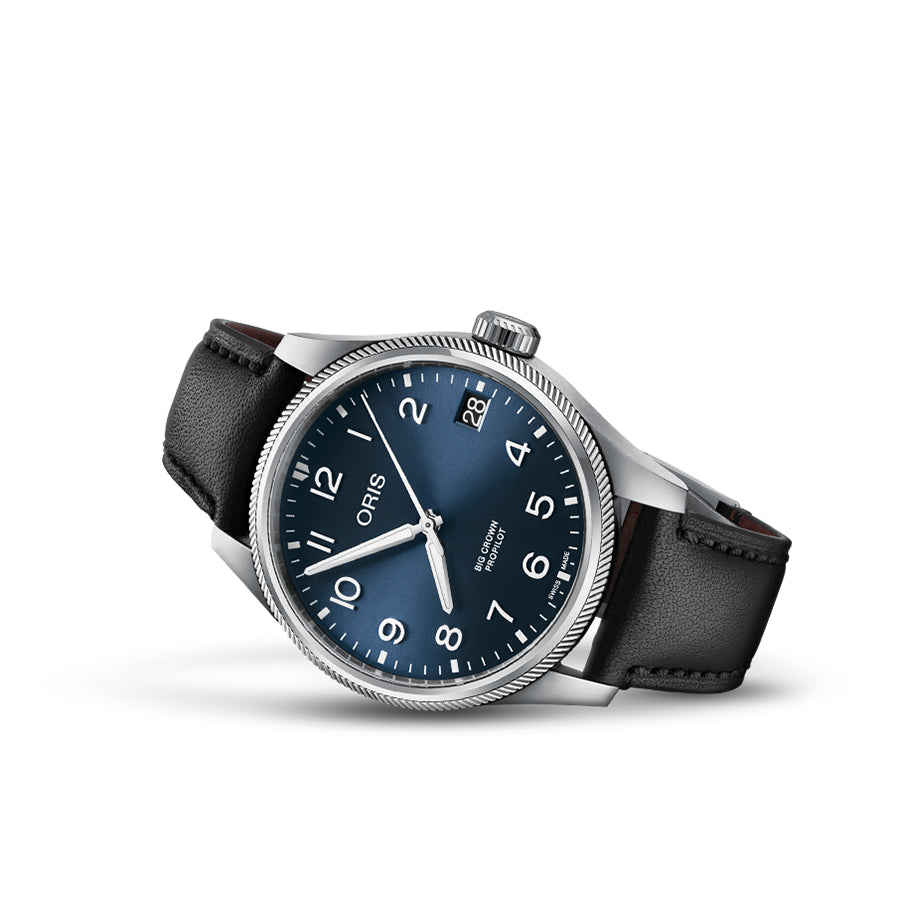 Oris 01751 7761 4065-07 6 20 08L Big Crow PP Blaues Zifferblatt Uhr