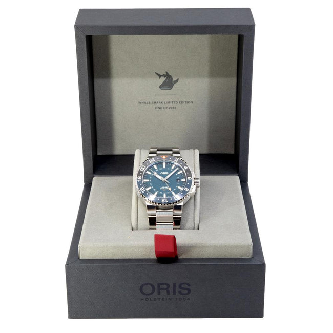 Oris 01 798 7754 4175-Set GMT Whale Shark Lt.Ed Watch