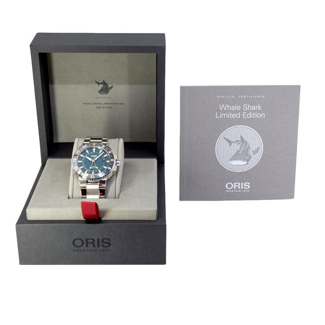 Oris 01 798 7754 4175-Set GMT Whale Shark Lt.Ed Watch