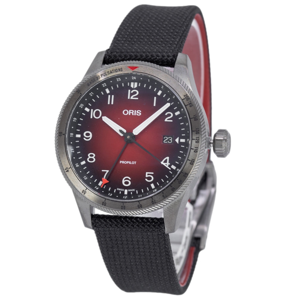 Oris Men's 01 798 7773 4268-07 3 20 14GLC ProPilot GMT