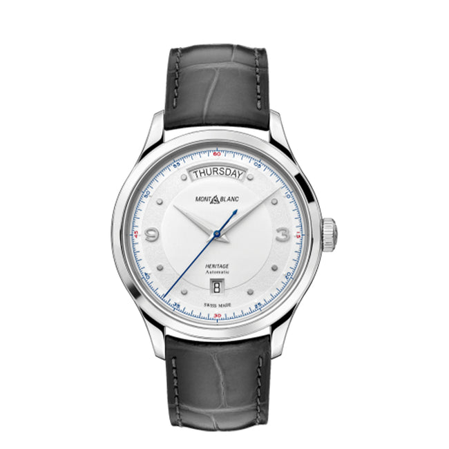 Montblanc Men's 119947 Heritage Day Date Silver Dial Watch