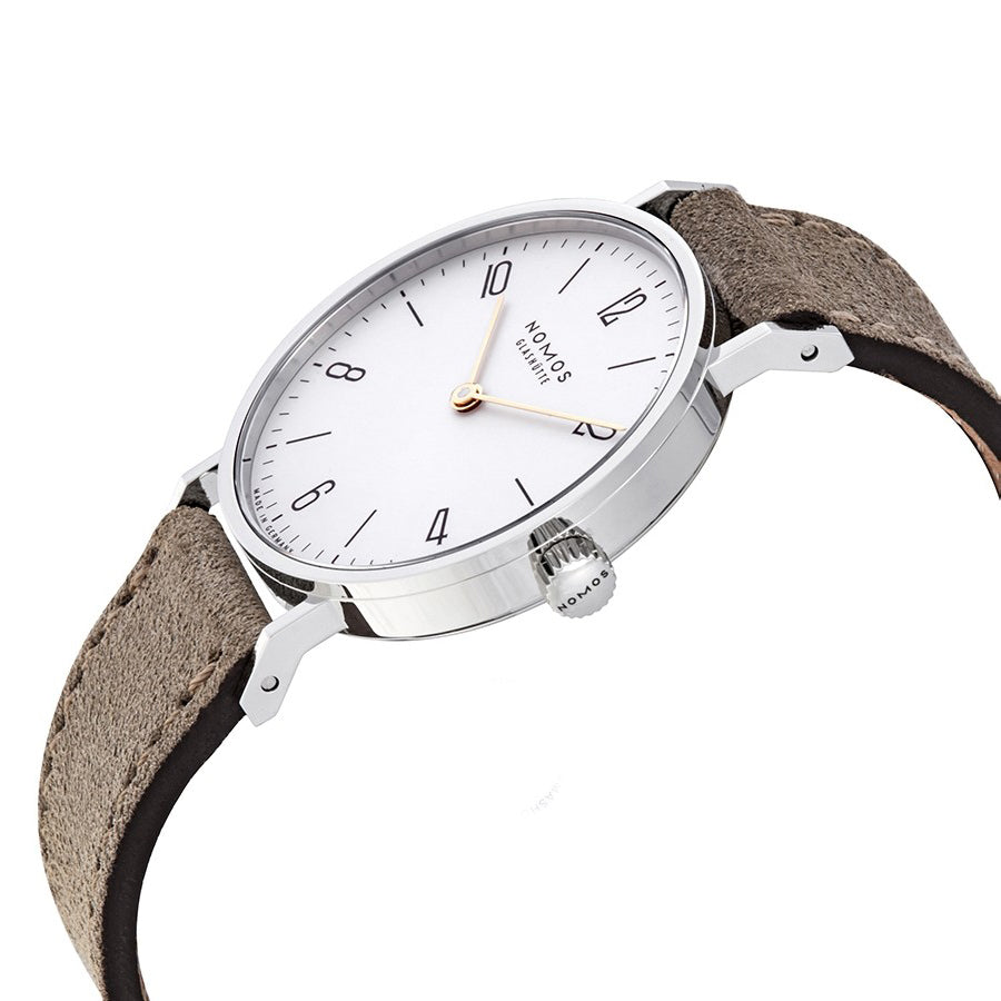 Nomos Glashutte 120 Tangente 33 Duo White Dial Watch