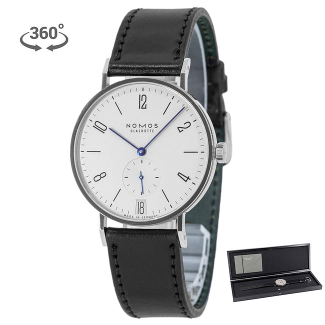 130-Nomos Glashutte Men's 130 Tangente Datum White Dial 