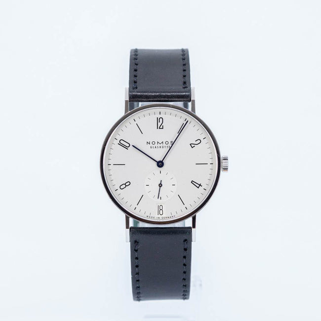 130-Nomos Glashutte Men's 130 Tangente Datum White Dial 