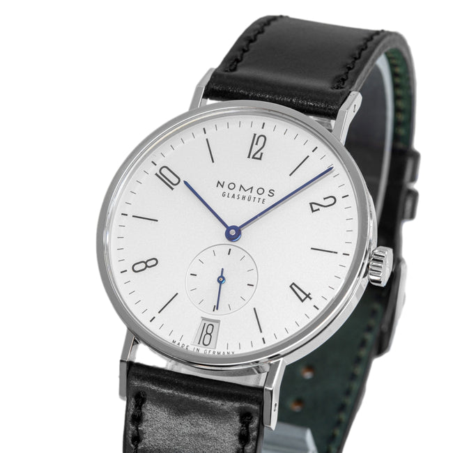 130-Nomos Glashutte Men's 130 Tangente Datum White Dial 