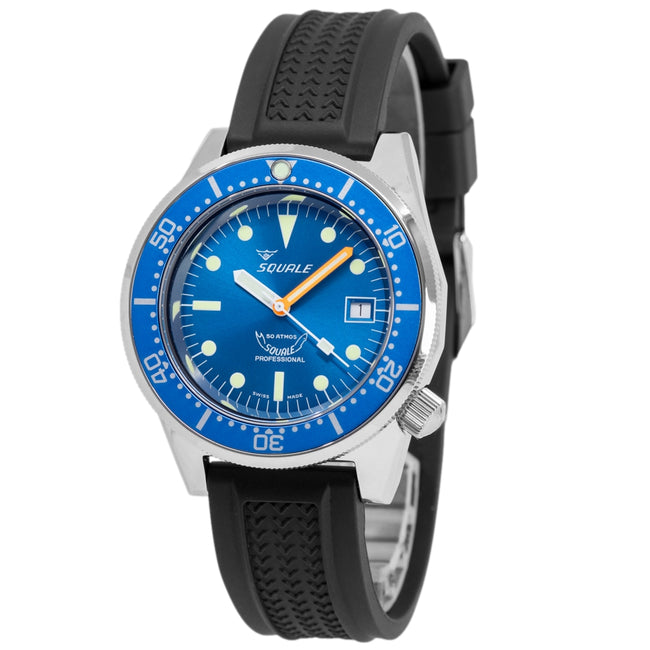 Squale Men's 1521.OCN.VO 1521 Ocean Blue Dial 50 ATM Auto