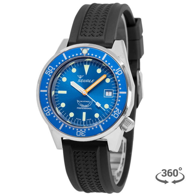 Squale 1521.OCN.VO 1521 Ocean Blue Dial 50 ATM + BRACELET