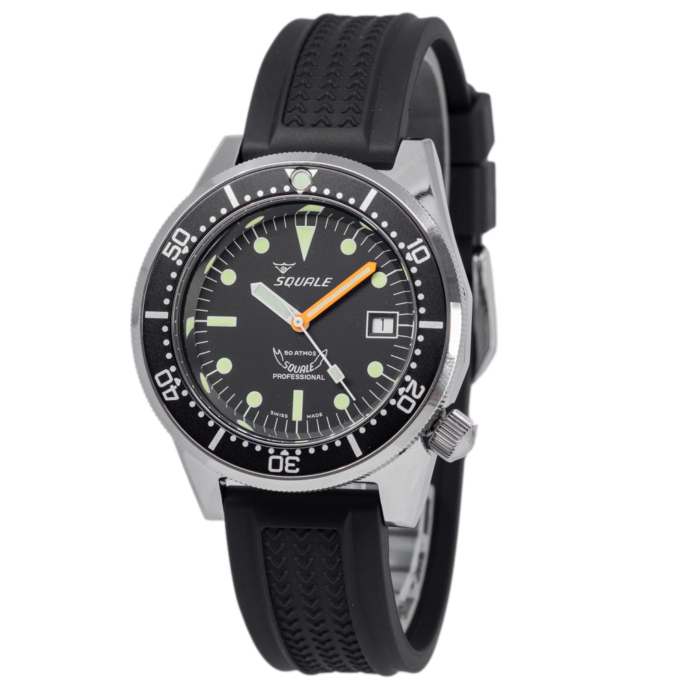 Squale Men's 1521CL.VO Classic Black Dial 50 ATM Automatic