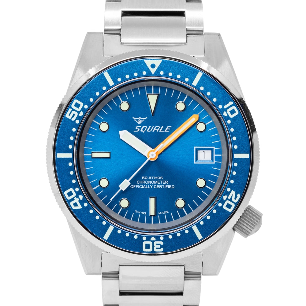 Squale Men's 1521COSOCN.SQ20B 1521 Ocean Blue Dial COSC Auto