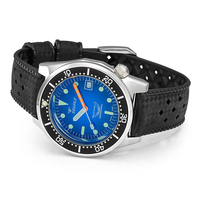 Squale Men's 1521PROFD.HT 1521 Blue Ray Rubber Auto