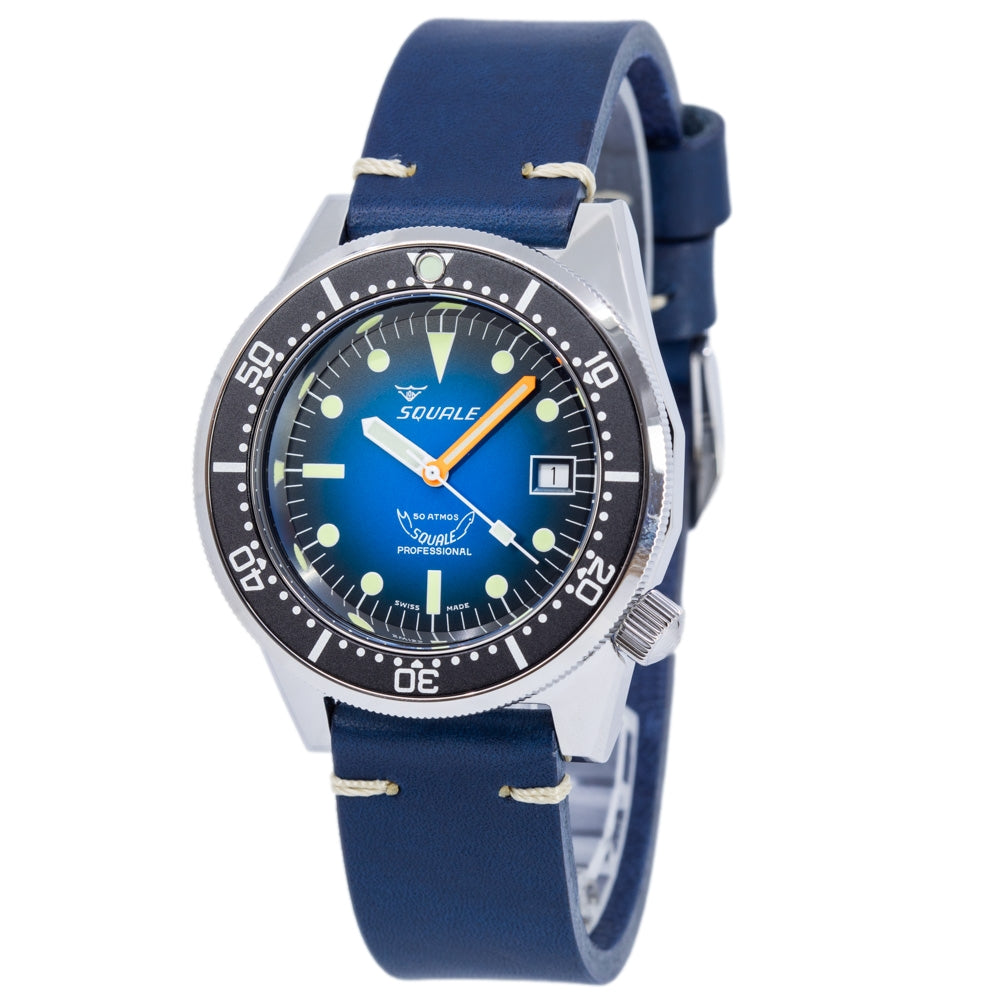 Squale Men's 1521PROFD.PB 1521 Blue Dial 50 ATM Automatic