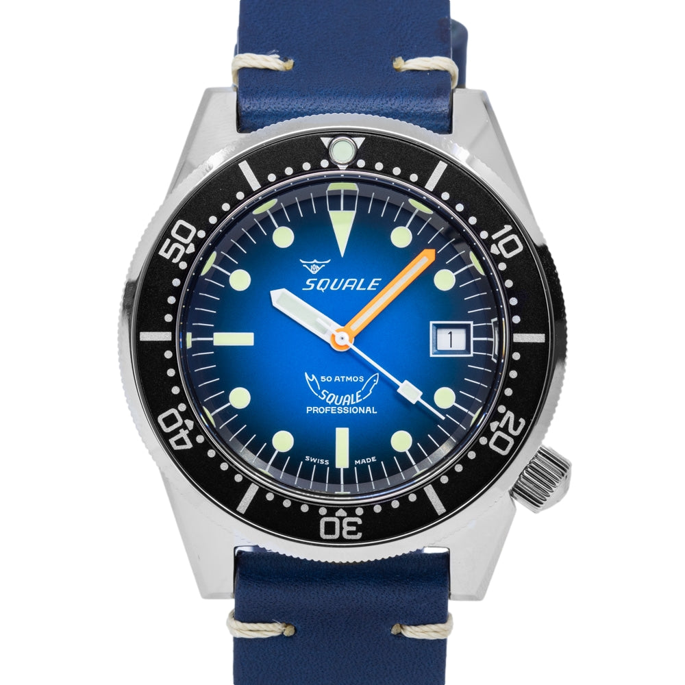 Squale Men's 1521PROFD.PB 1521 Blue Dial 50 ATM Automatic