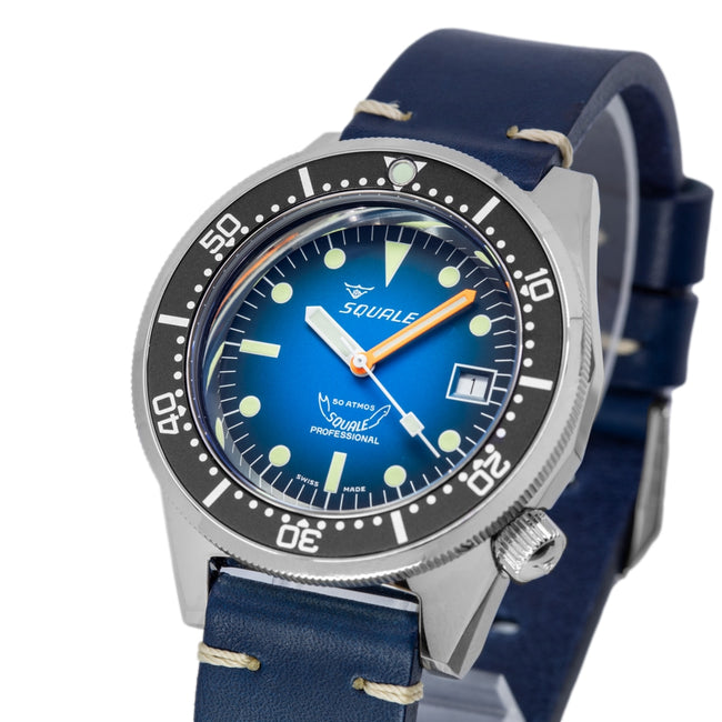 Squale Men's 1521PROFD.PB 1521 Blue Dial 50 ATM Automatic