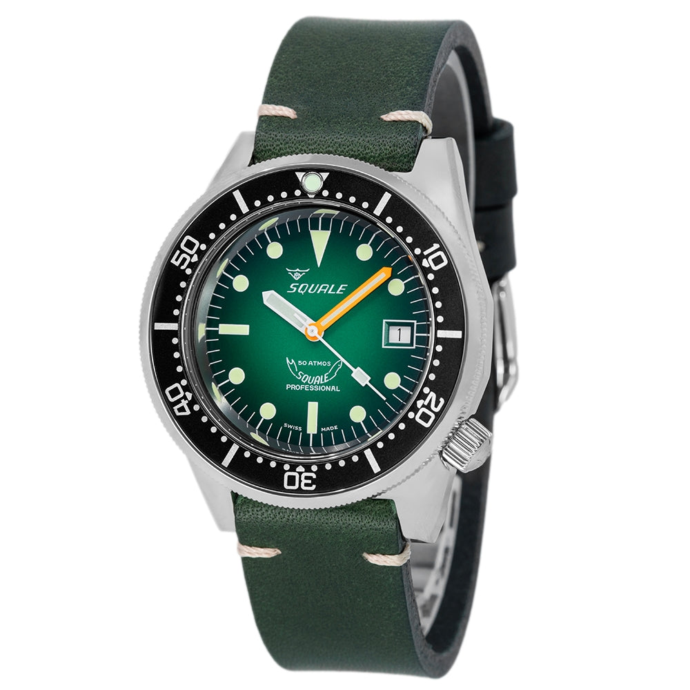 Squale Men's 1521PROFGR.PVE 1521 Green Ray 50 ATM Automatic