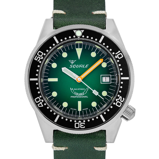 Squale Men's 1521PROFGR.PVE 1521 Green Ray 50 ATM Automatic