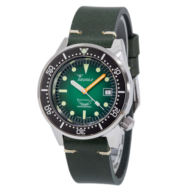 Squale Men's 1521PROFGR.PVE 1521 Green Ray 50 ATM Automatic