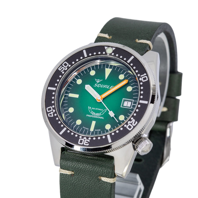 Squale Men's 1521PROFGR.PVE 1521 Green Ray 50 ATM Automatic