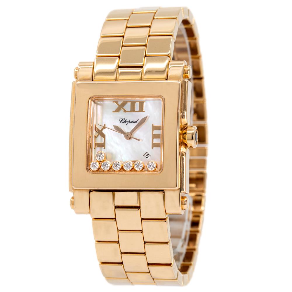 Chopard Ladies 275322-5003 Happy Sports Rose Gold Watch