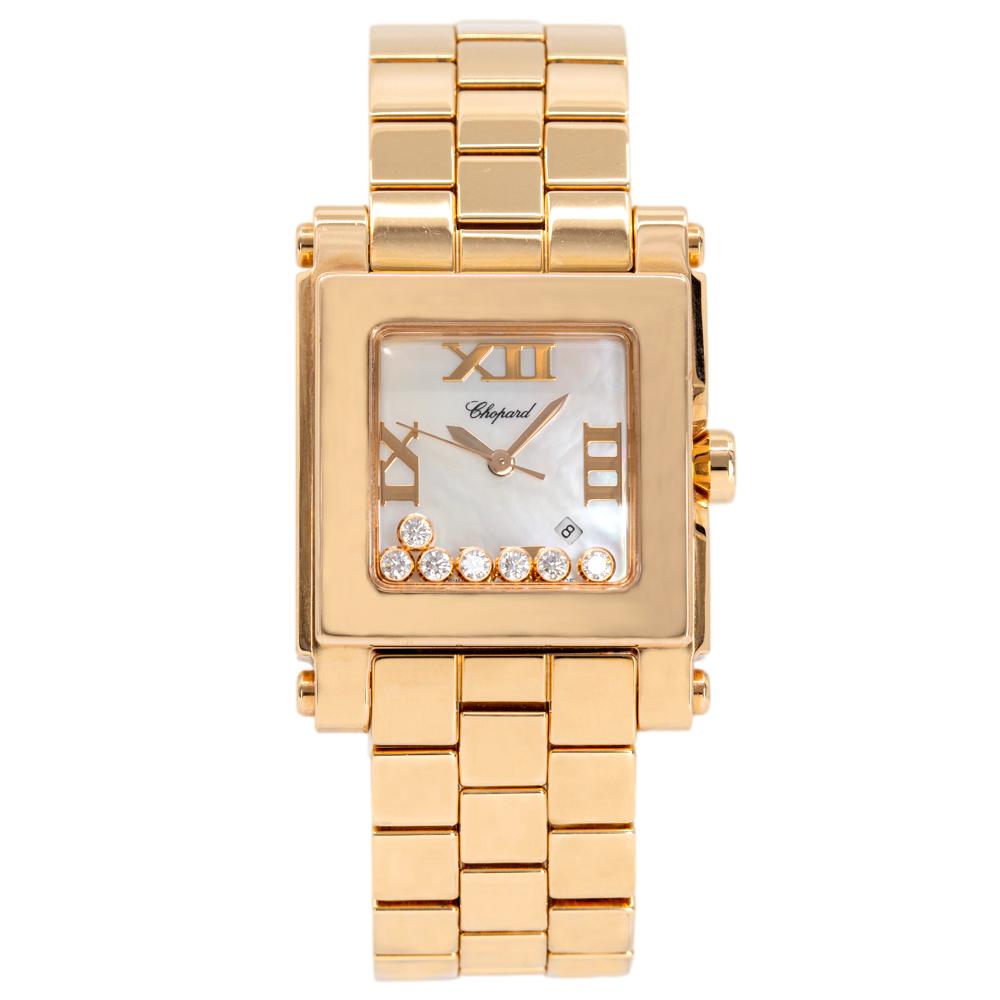 Chopard Ladies 275322-5003 Happy Sports Rose Gold Watch