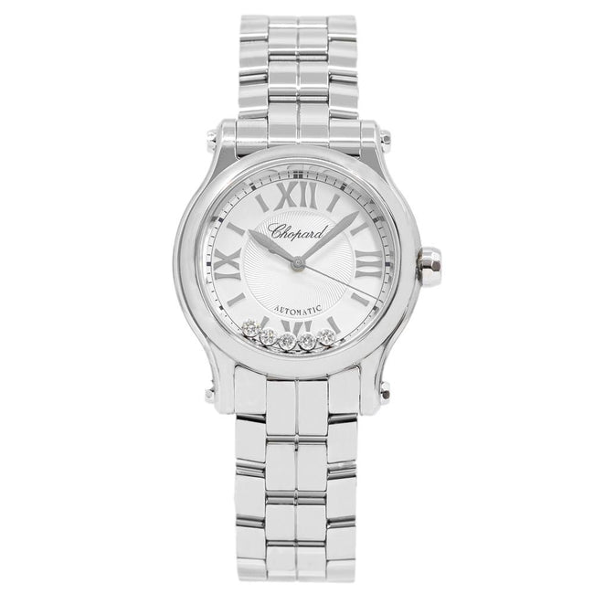 Chopard Ladies 278573-3012 Happy Sport Silver Dial Watch