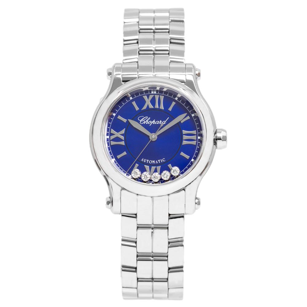 Chopard Ladies 278573-3017 Happy Sports Blue Dial Watch