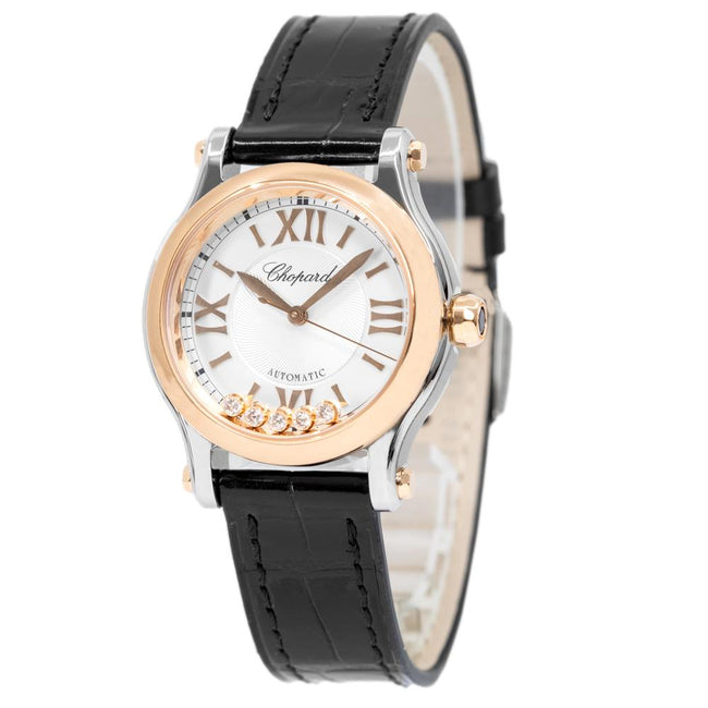 Chopard Ladies 278573-6013  Happy Sport White Dial  Watch