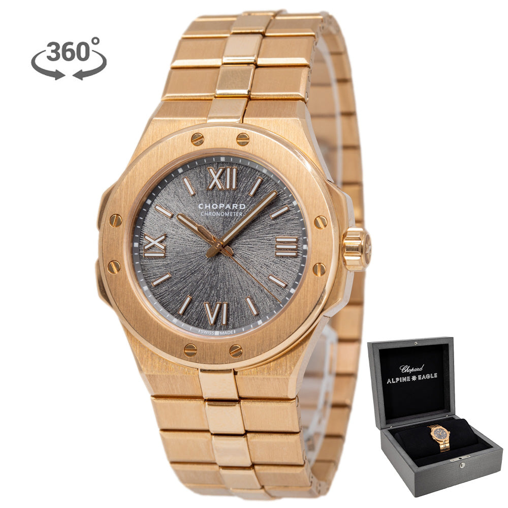 Chopard Unisex 295370-5001 Alpine Eagle 36 Rose Gold Auto