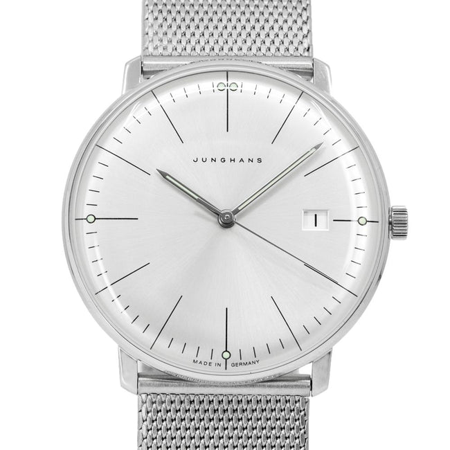 Junghans 41/4463.46 Max Bill Quartz Silver Dial Watch