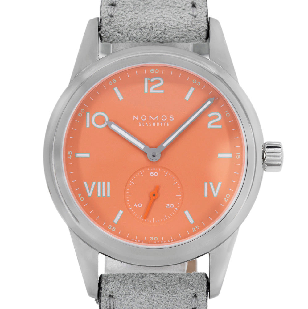 NOMOS Men's 714 Club Campus Cream Coral Manual Winding