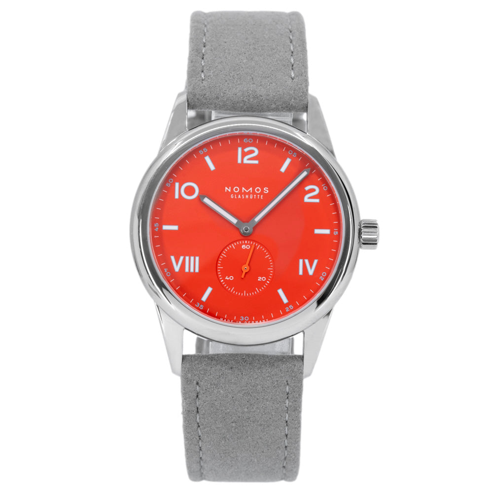 723-Nomos 723 Club Campus 38 Nonstop Red Manual Winding