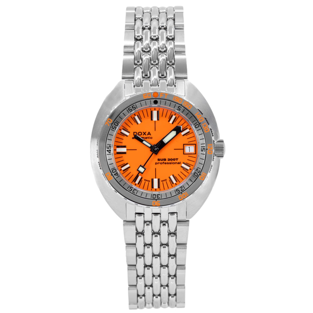 Doxa 804.10.351.10 SUB 200T Professional Orange Dial Auto