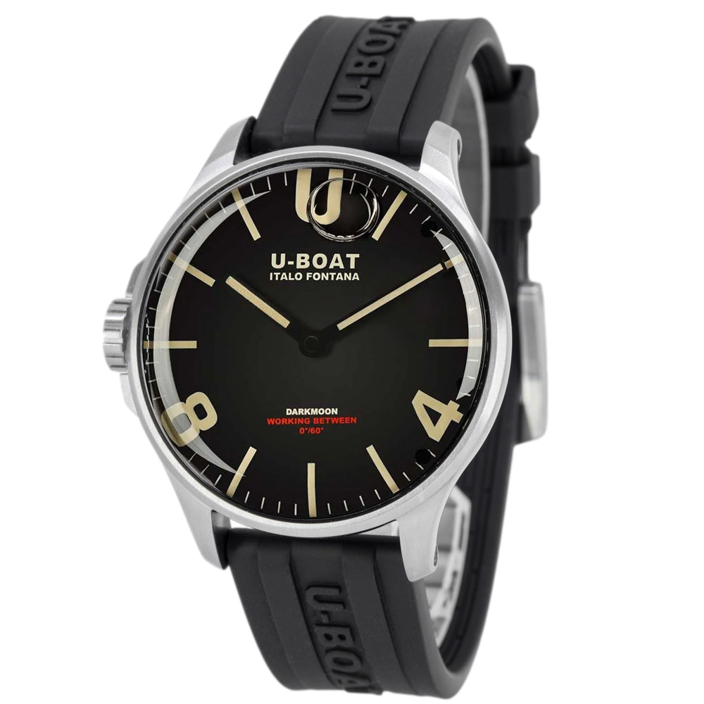 U-boat Men's 8463/B Darkmoon 44mm Black Dial Quartz