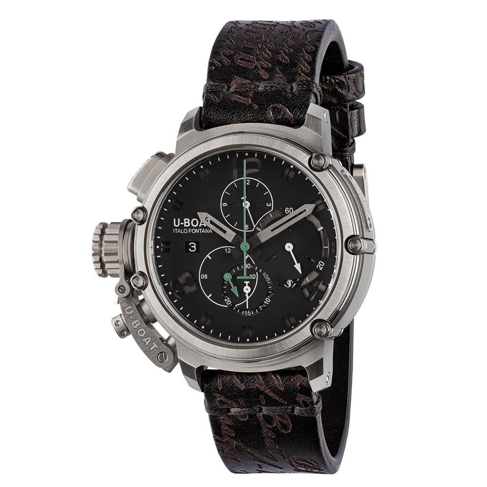 U-Boat Men's 8528 Chimera 46mm Green Chrono SS