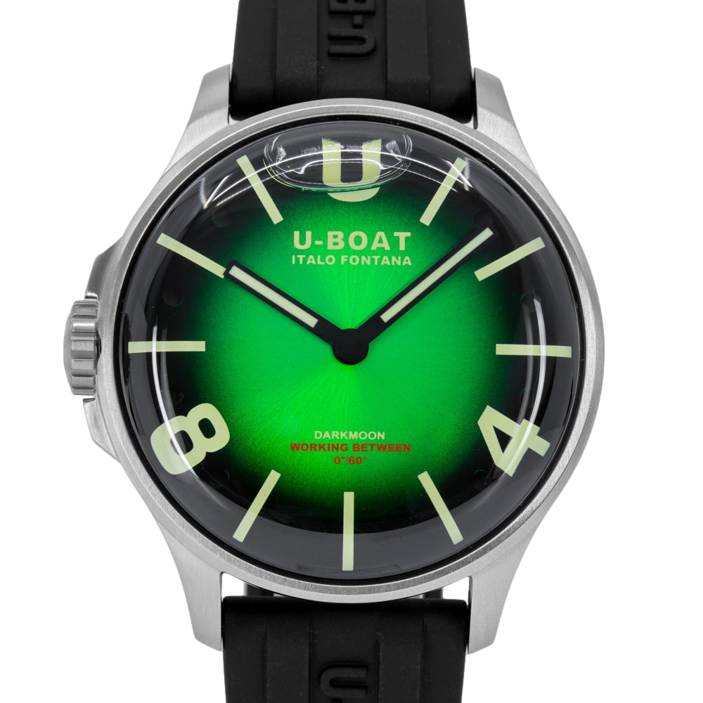 U-Boat Men's 8702/D Darkmoon 44MM Green SS SOLEIL Watch