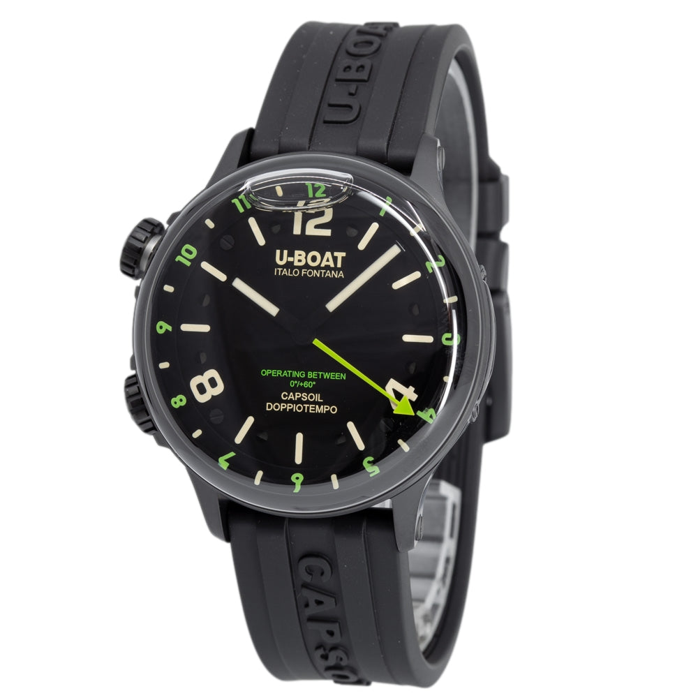 U-Boat 8840/B Capsoil Doppiotempo 45mm DLC Green Rehaut