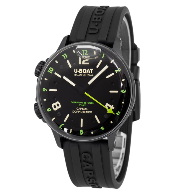 U-Boat 8840/B Capsoil Doppiotempo 45mm DLC Green Rehaut