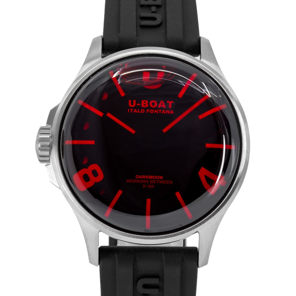 U-Boat 9305 Darkmoon 40 mm SS Red Glass