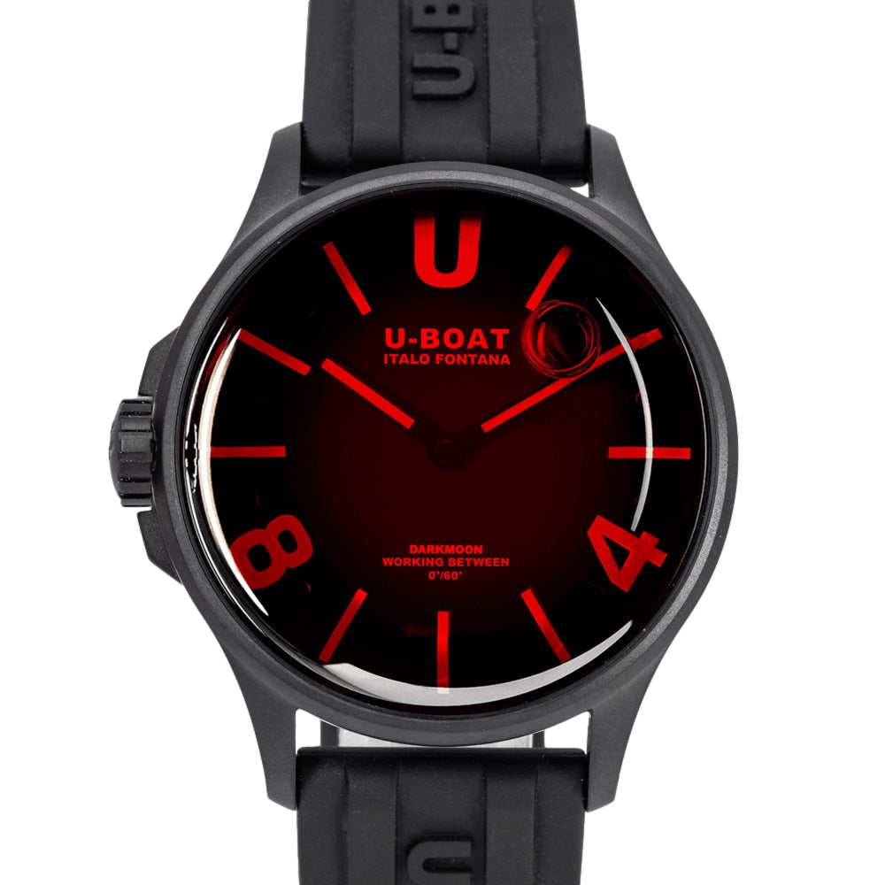 U-Boat 9306 Darkmoon 40mm Red Glass Pvd