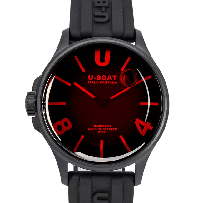 U-Boat 9306 Darkmoon 40mm Red Glass Pvd